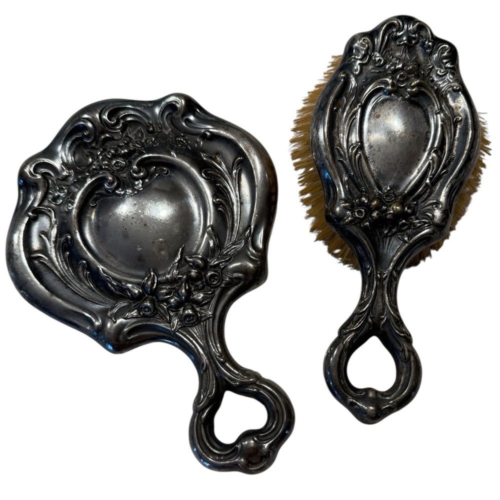 Antique German Silver Art Nouveau Vanity Set